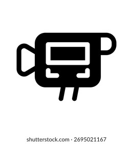 Ilustração de design de símbolo de vetor de ícone de câmara de vídeo