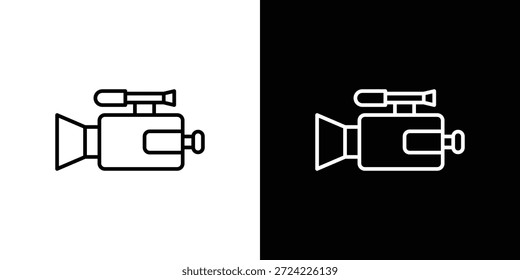 Iconos de la videocámara Diseño gráfico Vector símbolos. icono Eps10.