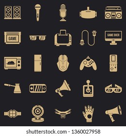 Camcorder icons set. Simple set of 25 camcorder vector icons for web for any design