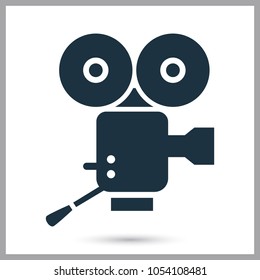 Camcorder operator simple icon