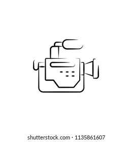 camcorder outine logo style icon. Element of photo icon for mobile concept and web apps. Outline camcorder icon can be used for web and mobile
