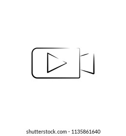 camcorder outine logo style icon. Element of photo icon for mobile concept and web apps. Outline camcorder icon can be used for web and mobile