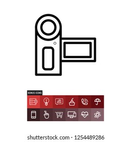 Camcorder vector icon