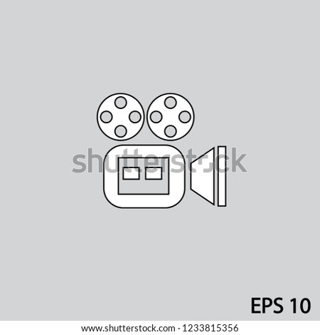 Camcorder vector icon.
