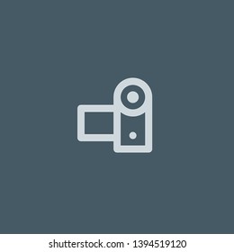 Camcorder vector icon. Camcorder concept stroke symbol design. Thin graphic elements vector illustration, outline pattern for your web site design, logo, UI. EPS 10.