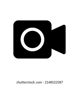 Camcorder vector icon isolated on white background