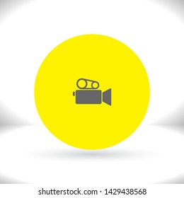Camcorder Vector icon . Lorem Ipsum Illustration design