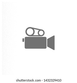 Camcorder Vector icon . Lorem Ipsum Illustration design