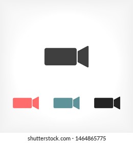 Camcorder Vector icon . Lorem Ipsum Illustration design