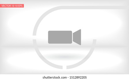 Camcorder Vector icon . Lorem Ipsum Illustration design