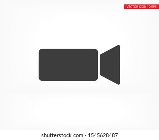 Camcorder Vector icon . Lorem Ipsum Illustration design