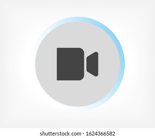 Camcorder vector icon , lorem ipsum Flat design