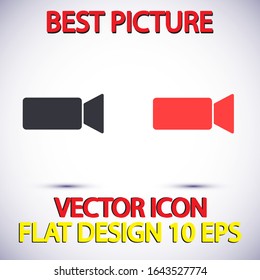 Camcorder Vector icon . Lorem Ipsum Illustration design