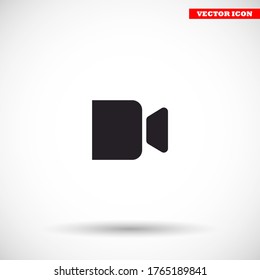 Camcorder vector icon , lorem ipsum Flat design