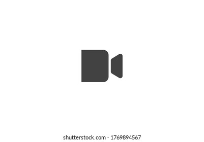 Camcorder vector icon , lorem ipsum Flat design