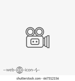 camcorder vector icon. video camera