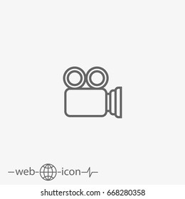 camcorder vector icon. video camera