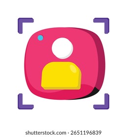 Icono de estilo de Vector de la videocámara. Archivo Eps 10