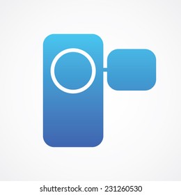 Camcorder Video icon, vector illustration. Simple Flat Metro design style. ESP10