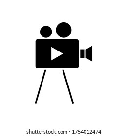 Camcorder, video recorder icon vector template
