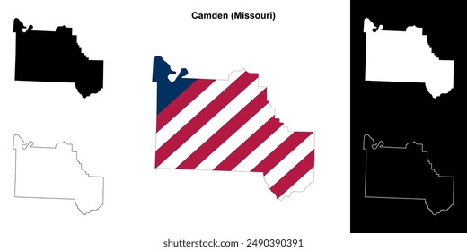 Camden County (Missouri) outline map set