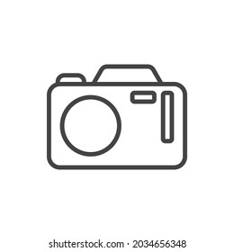 Camear icon line , Photo Vector symbol