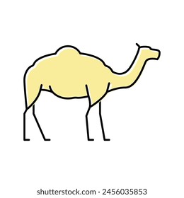 camel animal color icon vector. camel animal sign. isolated symbol illustration