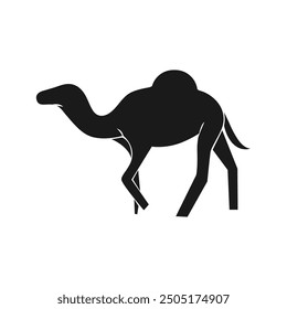 camel animal iconic logo vector