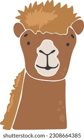 Camel animal isolted vector, Cute Animal camel, Safari Clipart, Portrait animal vector, Baby animal element