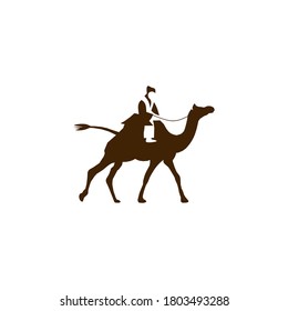Plantilla vectorial de diseño de logotipo de animales de camello