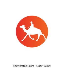 Logo-Design für Kameltiere, Vektorvorlage