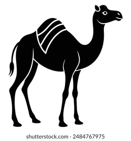 Camel animal  Silhouette vector illustration