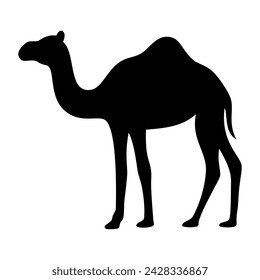 Camel animal silhouette. Vector image