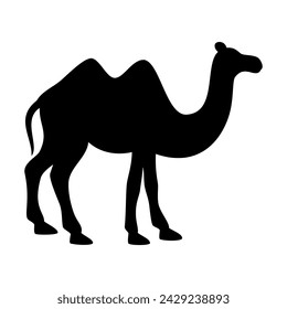 Camel animal silhouette. Vector image