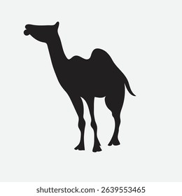 Camel animal silhouette. Vector image