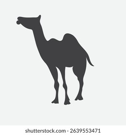 Camel animal silhouette. Vector image
