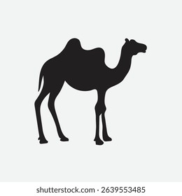 Camel animal silhouette. Vector image