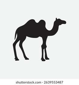 Camel animal silhouette. Vector image