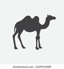 Camel animal silhouette. Vector image