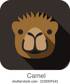 Camel animal ui flat design