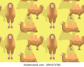 Camel Bactrian Background Seamless Wallpaper