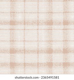 Camel beige trend seamless lines plaid washed texture seamless pattern design. Fall winter Trendy and elegance timeless home decoration, upholstery and curtain weave canvas digital of print