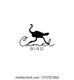 Camel Bird Logo Design Vector
