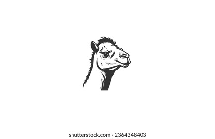 Camel  black Logo Monoline Classic white background