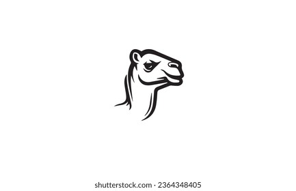 Camel  black Logo Monoline Classic white background