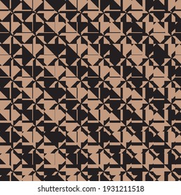 Camel, black monochrome  fashion pattern geometric border seamless digital print pattern design in vector 