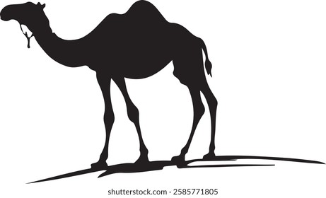 camel black vector silhouette design 