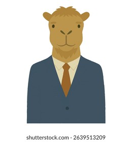 camel in a business suit animal vector on a white background
Vector animal in a suit on a white background