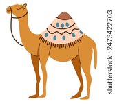 Camel cartoon illustration, camel vector illustration
