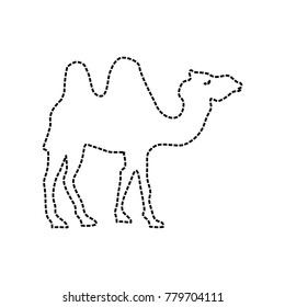 Camel cartoon silhouette